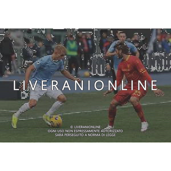 Lazio vs Lecce - Campionato Serie A TIM - 20 giornata - Stadio Olimpico - Roma 14-01-2024 nella foto Isaksen e Gendrey ©Federico Gaetano/AGENZIA ALDO LIVERANI SAS
