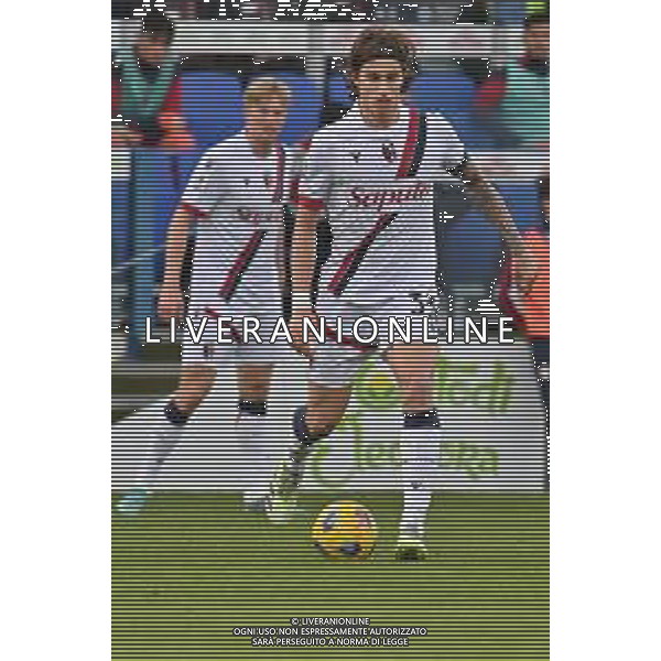 14-1-2024. Cagliari calcio- Bologna F.C. 20¬∞ giornata campionato calcio italiano Serie A 2023/2024, Stadio Unipol Domus Cagliari. Foto Salvatore Moi/Agenzia Aldo Liverani s.as. Nella foto: Riccardo Calafiori Bologna