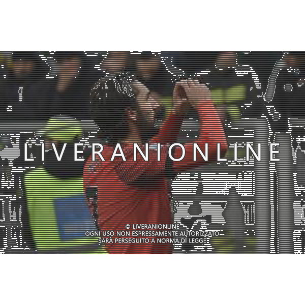 Milan vs Roma nella foto Yacine Adli (Milan) esulta dopo il gol dell\'1 a 0 Milano 14-01-2024 Stadio Giuseppe Meazza - San Siro Campionato Serie A TIM - 20a giornata foto Roberto Garavaglia/Agenzia Aldo Liverani sas/AGENZIA ALDO LIVERANI SAS