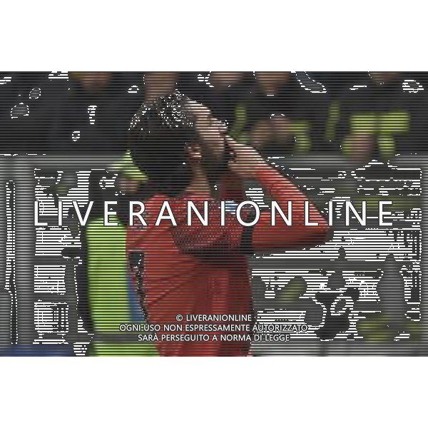 Milan vs Roma nella foto Yacine Adli (Milan) esulta dopo il gol dell\'1 a 0 Milano 14-01-2024 Stadio Giuseppe Meazza - San Siro Campionato Serie A TIM - 20a giornata foto Roberto Garavaglia/Agenzia Aldo Liverani sas/AGENZIA ALDO LIVERANI SAS