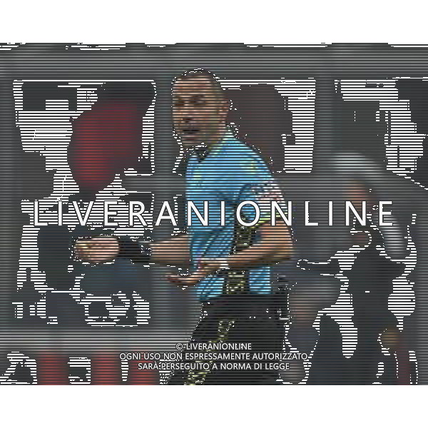 Milan vs Roma nella foto l\'arbitro Marco Guida di Torre Annunziata (NA) Milano 14-01-2024 Stadio Giuseppe Meazza - San Siro Campionato Serie A TIM - 20a giornata foto Roberto Garavaglia/Agenzia Aldo Liverani sas/AGENZIA ALDO LIVERANI SAS