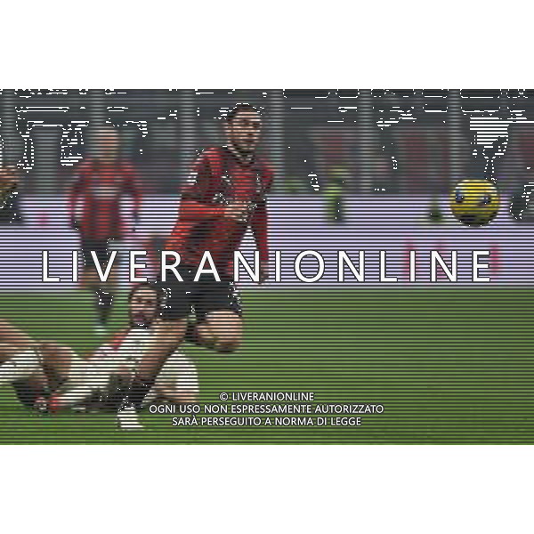 Milan vs Roma nella foto Davide Calabria (Milan) Milano 14-01-2024 Stadio Giuseppe Meazza - San Siro Campionato Serie A TIM - 20a giornata foto Roberto Garavaglia/Agenzia Aldo Liverani sas/AGENZIA ALDO LIVERANI SAS