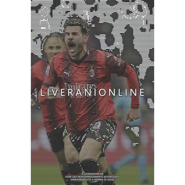 Esultanza dopogol theo hernandez -Milan vs Roma Campionato Calcio Serie A TIM 14-01-2024 ©PAOLO GIAMPIETRI/AGENZIA ALDO LIVERANI SAS