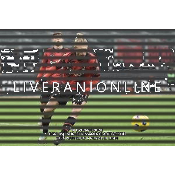 Milan vs Roma nella foto Simon Kjaer (Milan) Milano 14-01-2024 Stadio Giuseppe Meazza - San Siro Campionato Serie A TIM - 20a giornata foto Roberto Garavaglia/Agenzia Aldo Liverani sas