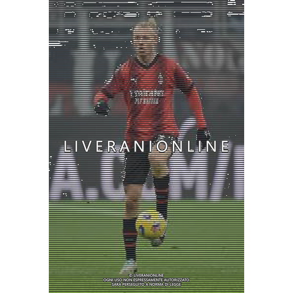 Milan vs Roma nella foto Simon Kjaer (Milan) Milano 14-01-2024 Stadio Giuseppe Meazza - San Siro Campionato Serie A TIM - 20a giornata foto Roberto Garavaglia/Agenzia Aldo Liverani sas