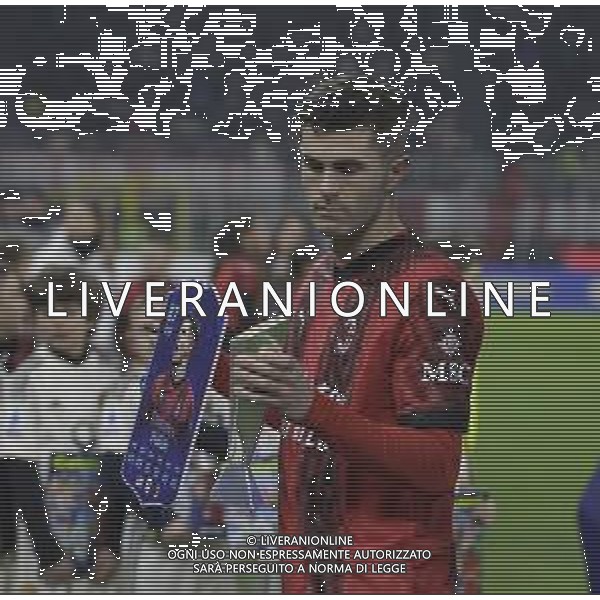 CHRISTIAN PULISIC riceve il premio come EA SPORTS FC Player Of The Month di dicembre 2023 -MILAN vs ROMA Campionato Calcio Serie A TIM 14-01-2024 ©PAOLO GIAMPIETRI/AGENZIA ALDO LIVERANI SAS