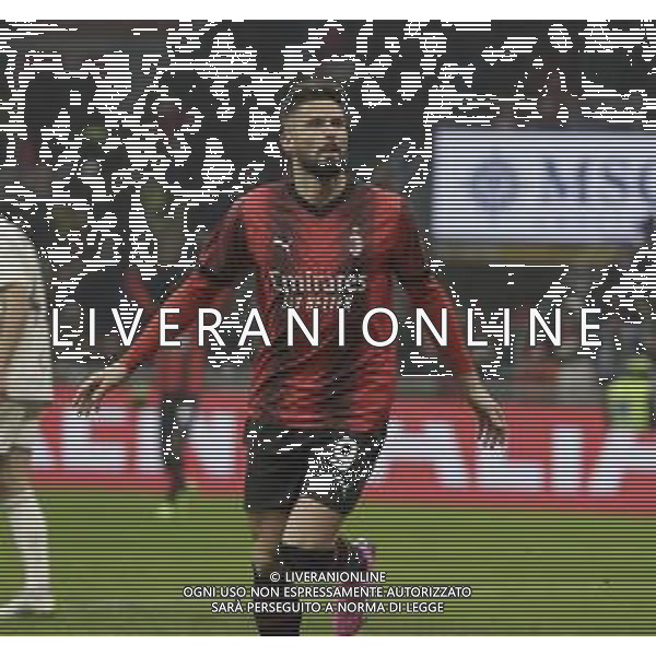 ESULTANZA DOPOGOL OLIVIER GIROUD -MILAN vs ROMA Campionato Calcio Serie A TIM 14-01-2024 ©PAOLO GIAMPIETRI/AGENZIA ALDO LIVERANI SAS