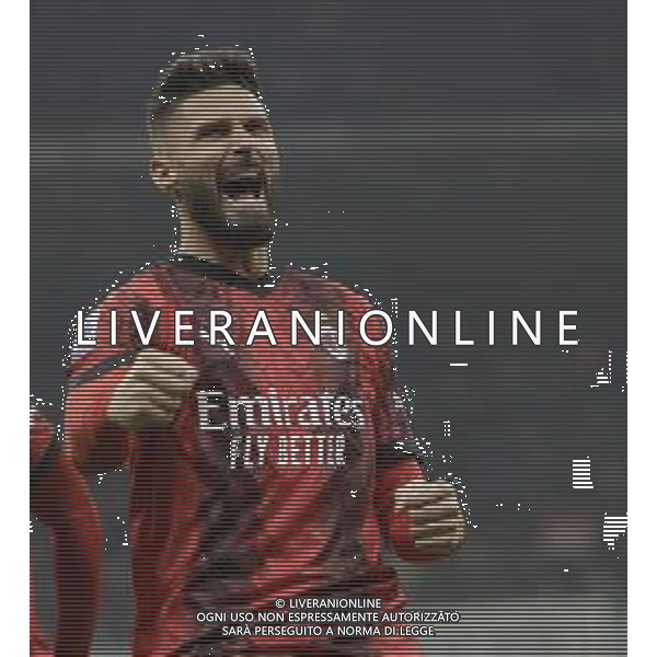 ESULTANZA DOPOGOL OLIVIER GIROUD -MILAN vs ROMA Campionato Calcio Serie A TIM 14-01-2024 ©PAOLO GIAMPIETRI/AGENZIA ALDO LIVERANI SAS