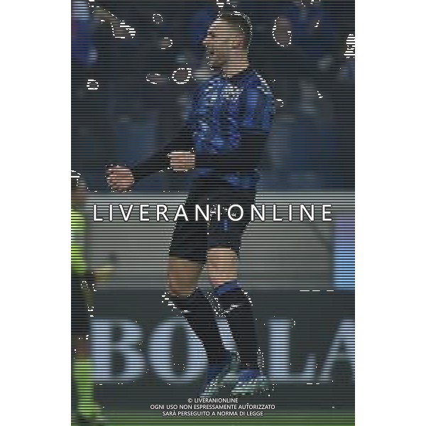 TVRG Atalanta vs Frosinone nella foto Teun Koopmeiners (Atalanta) esulta dopo il gol dell\'1 a 0 Bergamo 15-01-2024 Gewiss Stadium Campionato Serie A TIM - 20a giornata foto Roberto Garavaglia/Agenzia Aldo Liverani sas/AGENZIA ALDO LIVERANI SAS