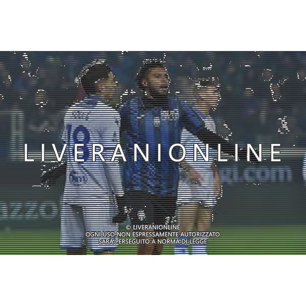 TVRG Atalanta vs Frosinone nella foto Ederson Jose\' dos Santos (Atalanta) esulta dopo il gol del 2 a 0 Bergamo 15-01-2024 Gewiss Stadium Campionato Serie A TIM - 20a giornata foto Roberto Garavaglia/Agenzia Aldo Liverani sas/AGENZIA ALDO LIVERANI SAS