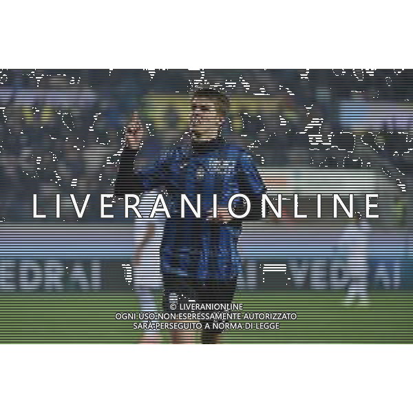 TVRG Atalanta vs Frosinone nella foto Charles de Ketelaere (Atalanta) esulta dopo il gol del 3 a 0 Bergamo 15-01-2024 Gewiss Stadium Campionato Serie A TIM - 20a giornata foto Roberto Garavaglia/Agenzia Aldo Liverani sas/AGENZIA ALDO LIVERANI SAS