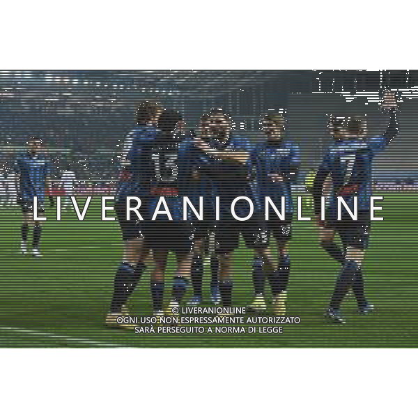 TVRG Atalanta vs Frosinone nella foto esultanza Atalanta dopo il gol del 2 a 0 Bergamo 15-01-2024 Gewiss Stadium Campionato Serie A TIM - 20a giornata foto Roberto Garavaglia/Agenzia Aldo Liverani sas/AGENZIA ALDO LIVERANI SAS