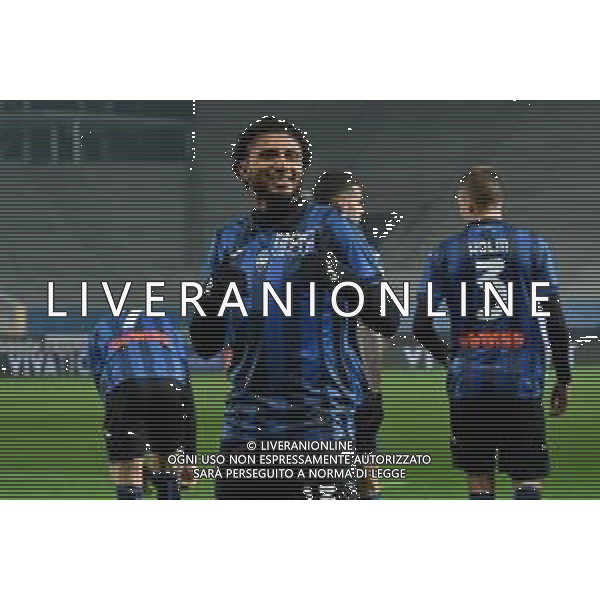 TVRG Atalanta vs Frosinone nella foto Ederson Jose\' dos Santos (Atalanta) esulta dopo il gol del 2 a 0 Bergamo 15-01-2024 Gewiss Stadium Campionato Serie A TIM - 20a giornata foto Roberto Garavaglia/Agenzia Aldo Liverani sas/AGENZIA ALDO LIVERANI SAS
