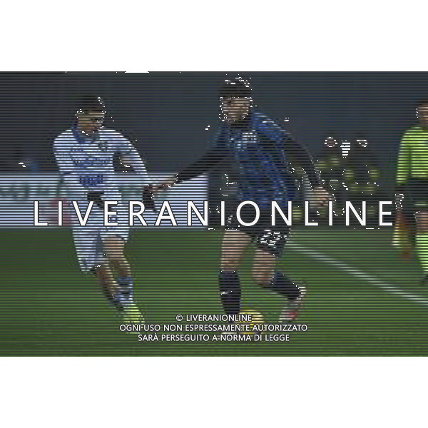 TVRG Atalanta vs Frosinone nella foto Matteo Ruggeri (Atalanta) e sulla SX Matias Soule\' Malvano (Frosinone) Bergamo 15-01-2024 Gewiss Stadium Campionato Serie A TIM - 20a giornata foto Roberto Garavaglia/Agenzia Aldo Liverani sas/AGENZIA ALDO LIVERANI SAS
