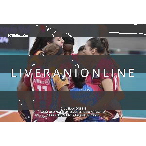 TVRG Allianz Vero Volley Milano vs VakifBank Istanbul nella foto esultanza Vero Volley Milano dopo un punto Milano 16-01-2024 Allianz Cloud CEV Champions League femminile Gruppo A - 6a giornata foto Roberto Garavaglia/Agenzia Aldo Liverani sas