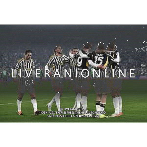Torino 16.01.2024 Allianz Stadium @Manuela Viganti/Ag. Aldo Liverani sas Juventus vs Sassuolo Campionato Calcio Serie A TIM 2023/2024 20a giornata Nella foto: esultanza juventus dopo il gol di dusan vlahovic ©VIGANTI/AGENZIA ALDO LIVERANI SAS