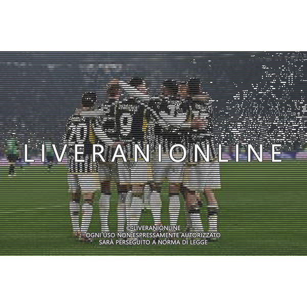 Torino 16.01.2024 Allianz Stadium @Manuela Viganti/Ag. Aldo Liverani sas Juventus vs Sassuolo Campionato Calcio Serie A TIM 2023/2024 20a giornata Nella foto: esultanza juventus dopo il gol di dusan vlahovic ©VIGANTI/AGENZIA ALDO LIVERANI SAS