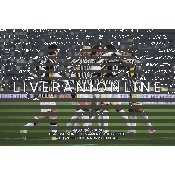 Torino 16.01.2024 Allianz Stadium @Manuela Viganti/Ag. Aldo Liverani sas Juventus vs Sassuolo Campionato Calcio Serie A TIM 2023/2024 20a giornata Nella foto: esultanza juventus dopo il gol di dusan vlahovic ©VIGANTI/AGENZIA ALDO LIVERANI SAS