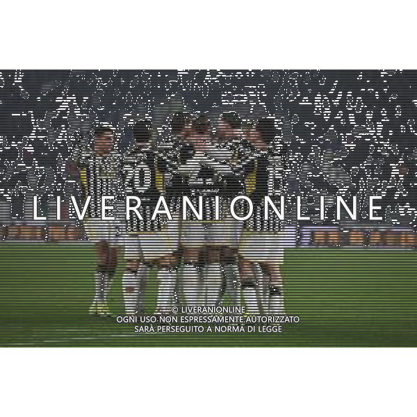 Torino 16.01.2024 Allianz Stadium @Manuela Viganti/Ag. Aldo Liverani sas Juventus vs Sassuolo Campionato Calcio Serie A TIM 2023/2024 20a giornata Nella foto: esultanza juventus dopo il gol di dusan vlahovic ©VIGANTI/AGENZIA ALDO LIVERANI SAS