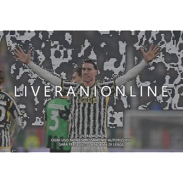 Torino 16.01.2024 Allianz Stadium @Manuela Viganti/Ag. Aldo Liverani sas Juventus vs Sassuolo Campionato Calcio Serie A TIM 2023/2024 20a giornata Nella foto: esultanza dusan vlahovic dopo il gol ©VIGANTI/AGENZIA ALDO LIVERANI SAS