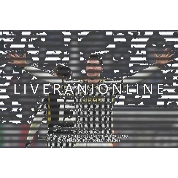 Torino 16.01.2024 Allianz Stadium @Manuela Viganti/Ag. Aldo Liverani sas Juventus vs Sassuolo Campionato Calcio Serie A TIM 2023/2024 20a giornata Nella foto: esultanza dusan vlahovic dopo il gol ©VIGANTI/AGENZIA ALDO LIVERANI SAS