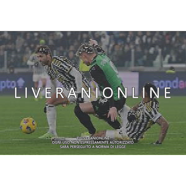 Torino 16.01.2024 Allianz Stadium @Manuela Viganti/Ag. Aldo Liverani sas Juventus vs Sassuolo Campionato Calcio Serie A TIM 2023/2024 20a giornata Nella foto: LOCATELLI-PINAMONTI-DANILO ©VIGANTI/AGENZIA ALDO LIVERANI SAS