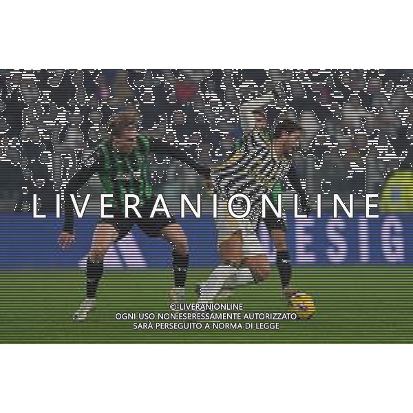 Torino 16.01.2024 Allianz Stadium @Manuela Viganti/Ag. Aldo Liverani sas Juventus vs Sassuolo Campionato Calcio Serie A TIM 2023/2024 20a giornata Nella foto: manuel locatelli e kristian thorstvedt ©VIGANTI/AGENZIA ALDO LIVERANI SAS