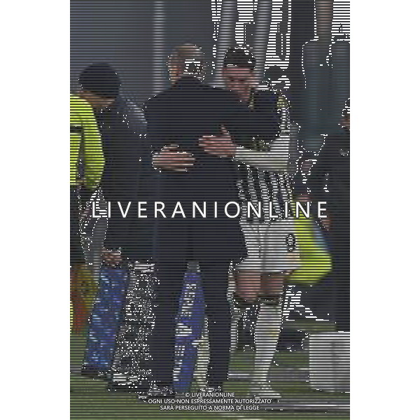 Torino 16.01.2024 Allianz Stadium @Manuela Viganti/Ag. Aldo Liverani sas Juventus vs Sassuolo Campionato Calcio Serie A TIM 2023/2024 20a giornata Nella foto: massimiliano allegri e dusan vlahovic ©VIGANTI/AGENZIA ALDO LIVERANI SAS