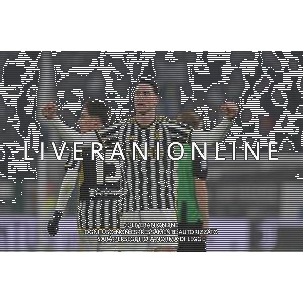 Torino 16.01.2024 Allianz Stadium @Manuela Viganti/Ag. Aldo Liverani sas Juventus vs Sassuolo Campionato Calcio Serie A TIM 2023/2024 20a giornata Nella foto: esultanza dusan vlahovic dopo il gol