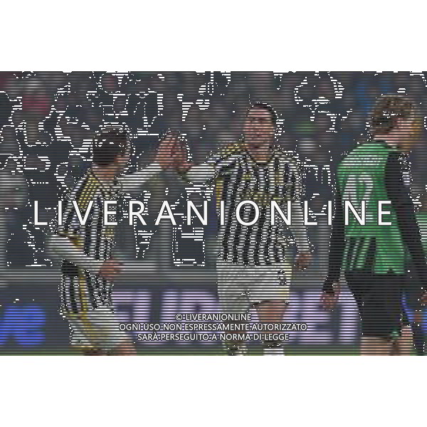 Torino 16.01.2024 Allianz Stadium @Manuela Viganti/Ag. Aldo Liverani sas Juventus vs Sassuolo Campionato Calcio Serie A TIM 2023/2024 20a giornata Nella foto: esultanza dusan vlahovic e fabio miretti dopo il gol