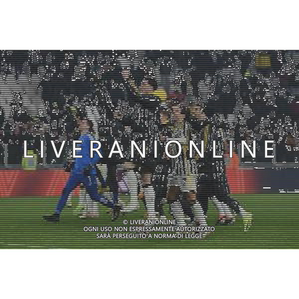 Torino 16.01.2024 Allianz Stadium @Manuela Viganti/Ag. Aldo Liverani sas Juventus vs Sassuolo Campionato Calcio Serie A TIM 2023/2024 20a giornata Nella foto: festa juventus a fine gara