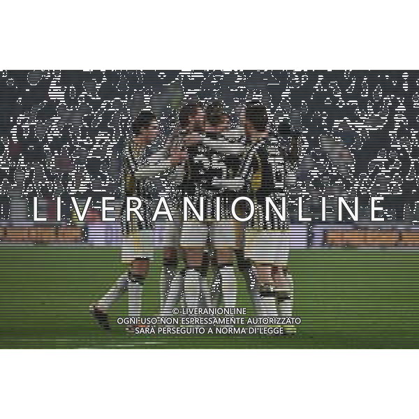 Torino 16.01.2024 Allianz Stadium @Manuela Viganti/Ag. Aldo Liverani sas Juventus vs Sassuolo Campionato Calcio Serie A TIM 2023/2024 20a giornata Nella foto: esultanza juventus dopo il gol di dusan vlahovic