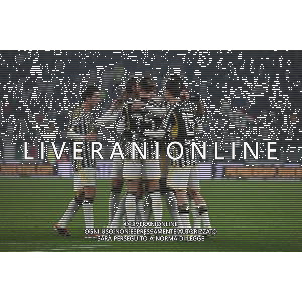Torino 16.01.2024 Allianz Stadium @Manuela Viganti/Ag. Aldo Liverani sas Juventus vs Sassuolo Campionato Calcio Serie A TIM 2023/2024 20a giornata Nella foto: esultanza juventus dopo il gol di dusan vlahovic