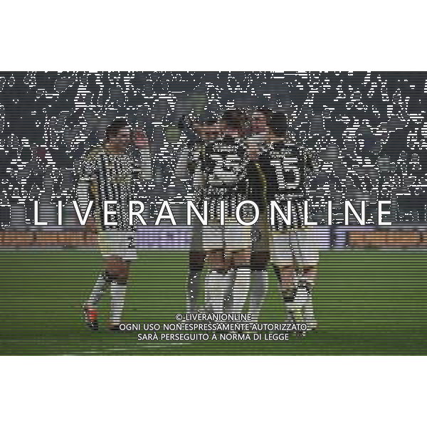 Torino 16.01.2024 Allianz Stadium @Manuela Viganti/Ag. Aldo Liverani sas Juventus vs Sassuolo Campionato Calcio Serie A TIM 2023/2024 20a giornata Nella foto: esultanza juventus dopo il gol di dusan vlahovic