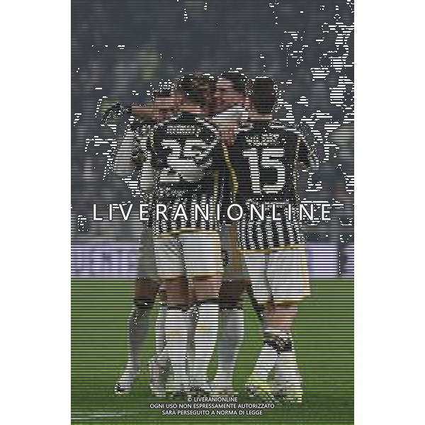 Torino 16.01.2024 Allianz Stadium @Manuela Viganti/Ag. Aldo Liverani sas Juventus vs Sassuolo Campionato Calcio Serie A TIM 2023/2024 20a giornata Nella foto: esultanza juventus dopo il gol di dusan vlahovic