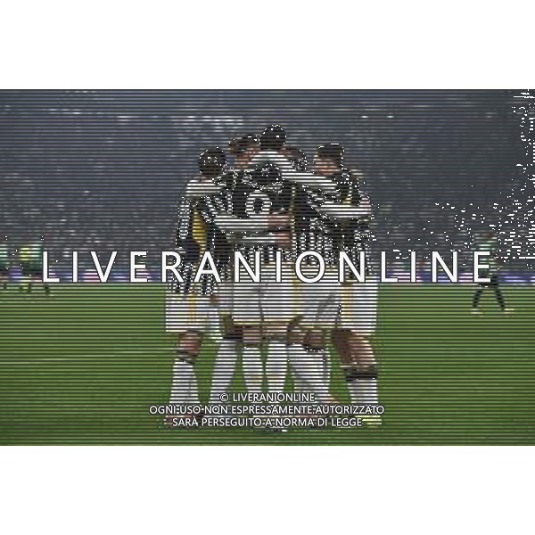 Torino 16.01.2024 Allianz Stadium @Manuela Viganti/Ag. Aldo Liverani sas Juventus vs Sassuolo Campionato Calcio Serie A TIM 2023/2024 20a giornata Nella foto: esultanza juventus dopo il gol di dusan vlahovic