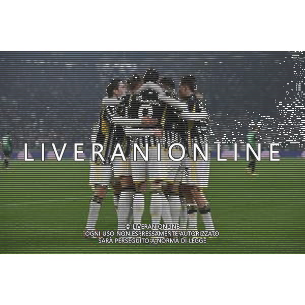 Torino 16.01.2024 Allianz Stadium @Manuela Viganti/Ag. Aldo Liverani sas Juventus vs Sassuolo Campionato Calcio Serie A TIM 2023/2024 20a giornata Nella foto: esultanza juventus dopo il gol di dusan vlahovic