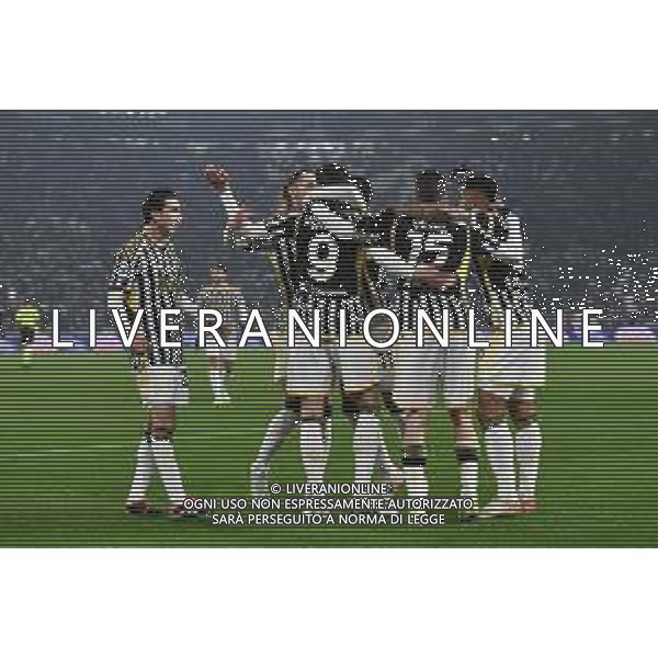 Torino 16.01.2024 Allianz Stadium @Manuela Viganti/Ag. Aldo Liverani sas Juventus vs Sassuolo Campionato Calcio Serie A TIM 2023/2024 20a giornata Nella foto: esultanza juventus dopo il gol di dusan vlahovic