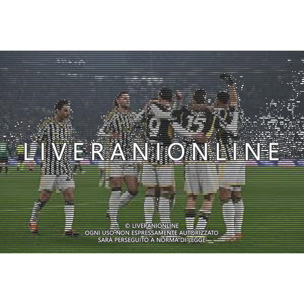 Torino 16.01.2024 Allianz Stadium @Manuela Viganti/Ag. Aldo Liverani sas Juventus vs Sassuolo Campionato Calcio Serie A TIM 2023/2024 20a giornata Nella foto: esultanza juventus dopo il gol di dusan vlahovic
