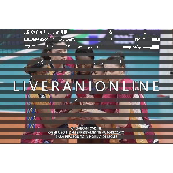 TVRG Allianz Vero Volley Milano vs VakifBank Istanbul nella foto esultanza Vero Volley Milano dopo un punto Milano 16-01-2024 Allianz Cloud CEV Champions League femminile Gruppo A - 6a giornata foto Roberto Garavaglia/Agenzia Aldo Liverani sas/AGENZIA ALDO LIVERANI SAS