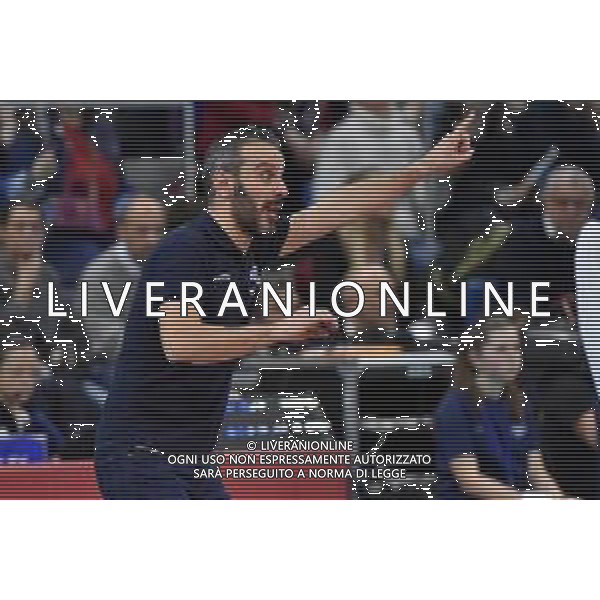 TVRG Allianz Vero Volley Milano vs VakifBank Istanbul nella foto Marco Gaspari allenatore Vero Volley Milano Milano 16-01-2024 Allianz Cloud CEV Champions League femminile Gruppo A - 6a giornata foto Roberto Garavaglia/Agenzia Aldo Liverani sas/AGENZIA ALDO LIVERANI SAS