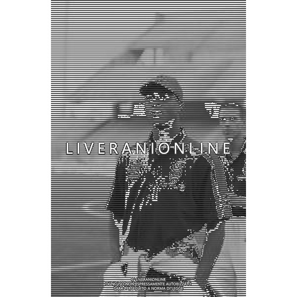 Neg- RETROSPETTIVA PATRICK KLUIVERT CALCIATORE NELLA FOTO CON LA MAGLIA DEL MILAN NELL\'ANNO 1997-1998 PREPARTITA AG ALDO LIVERANI SAS