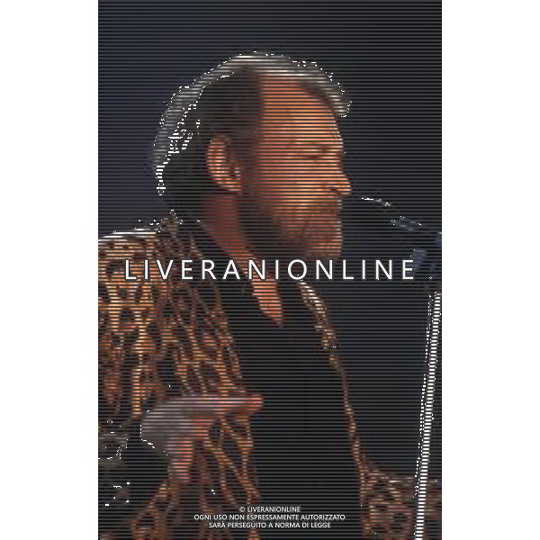 DIAP-RETROSPETTIVA JOE COCKER CANTANTE NELLA FOTO JOE COCKER A SANREMO NELL\'ANNO 1988 AG ALDO LIVERANI SAS