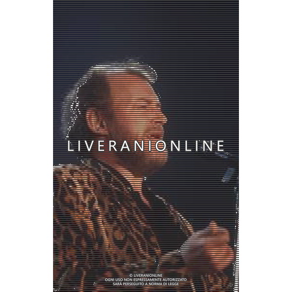 DIAP-RETROSPETTIVA JOE COCKER CANTANTE NELLA FOTO JOE COCKER A SANREMO NELL\'ANNO 1988 AG ALDO LIVERANI SAS