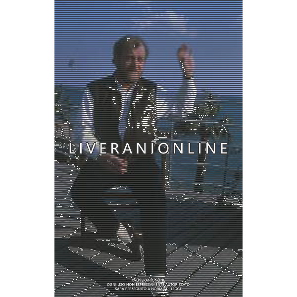 DIAP-RETROSPETTIVA JOE COCKER CANTANTE NELLA FOTO JOE COCKER A SANREMO NELL\'ANNO 1988 AG ALDO LIVERANI SAS