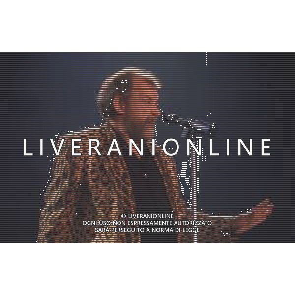 DIAP-RETROSPETTIVA JOE COCKER CANTANTE NELLA FOTO JOE COCKER A SANREMO NELL\'ANNO 1988 AG ALDO LIVERANI SAS