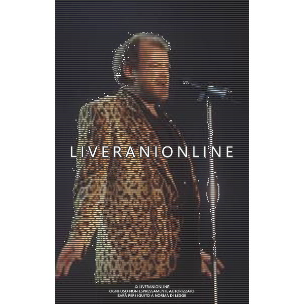 DIAP-RETROSPETTIVA JOE COCKER CANTANTE NELLA FOTO JOE COCKER A SANREMO NELL\'ANNO 1988 AG ALDO LIVERANI SAS
