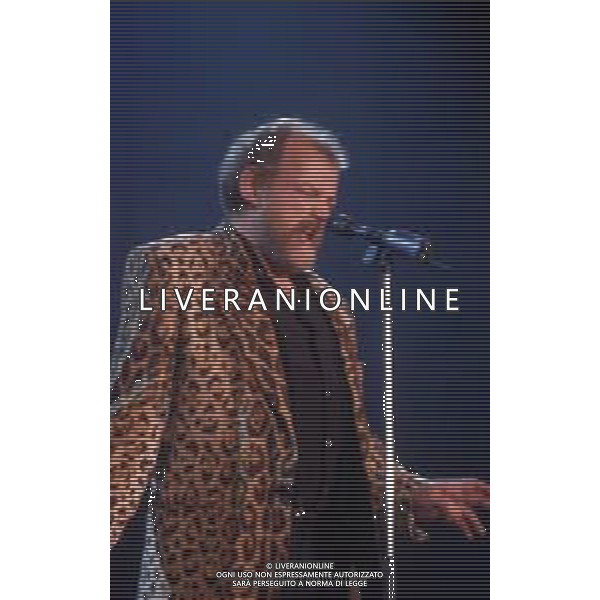 DIAP-RETROSPETTIVA JOE COCKER CANTANTE NELLA FOTO JOE COCKER A SANREMO NELL\'ANNO 1988 AG ALDO LIVERANI SAS