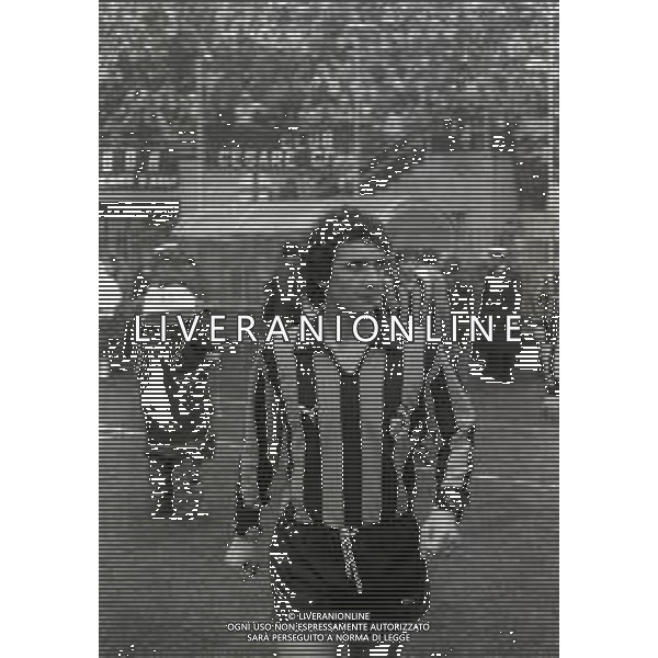 NEG-RETROSPETTIVA EVARISTO BECCALOSSI CALCIATORE NELLA FOTO EVARISTO BECCALOSSI NELL\'ANNO 1979-1980 INTER AG ALDO LIVERANI SAS