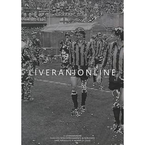 NEG-RETROSPETTIVA EVARISTO BECCALOSSI CALCIATORE NELLA FOTO EVARISTO BECCALOSSI NELL\'ANNO 1979-1980 INTER AG ALDO LIVERANI SAS